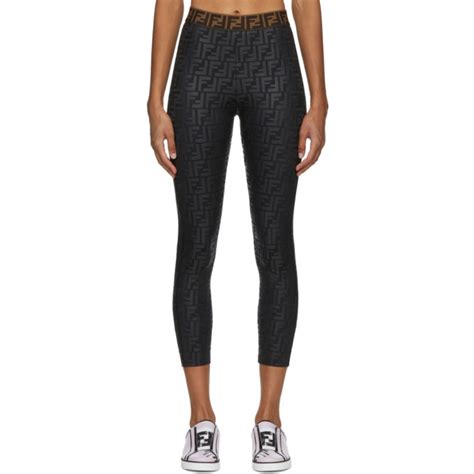 legginsy fendi|Fendi leggings black tech.